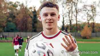 Wayne Rooney's son Kai, 16, scores FOUR goals for Man United youth team as Under 21s thrash Burnley