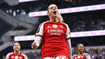 Arsenal's Russo motivated by Kane, Putellas Ballon d'Or wins