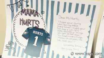 Jalen Hurts' mom's students send well-wishes in QB's road to recovery