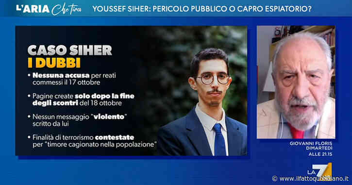 Caprarica su Youssef Siher: “Meno male che la Scuola di Francoforte è morta, sennò sarebbe stata imputata di incitamento alla rivoluzione”. Su La7