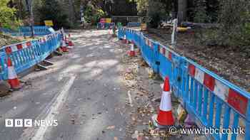 Work on controversial £2.35m cycle path paused