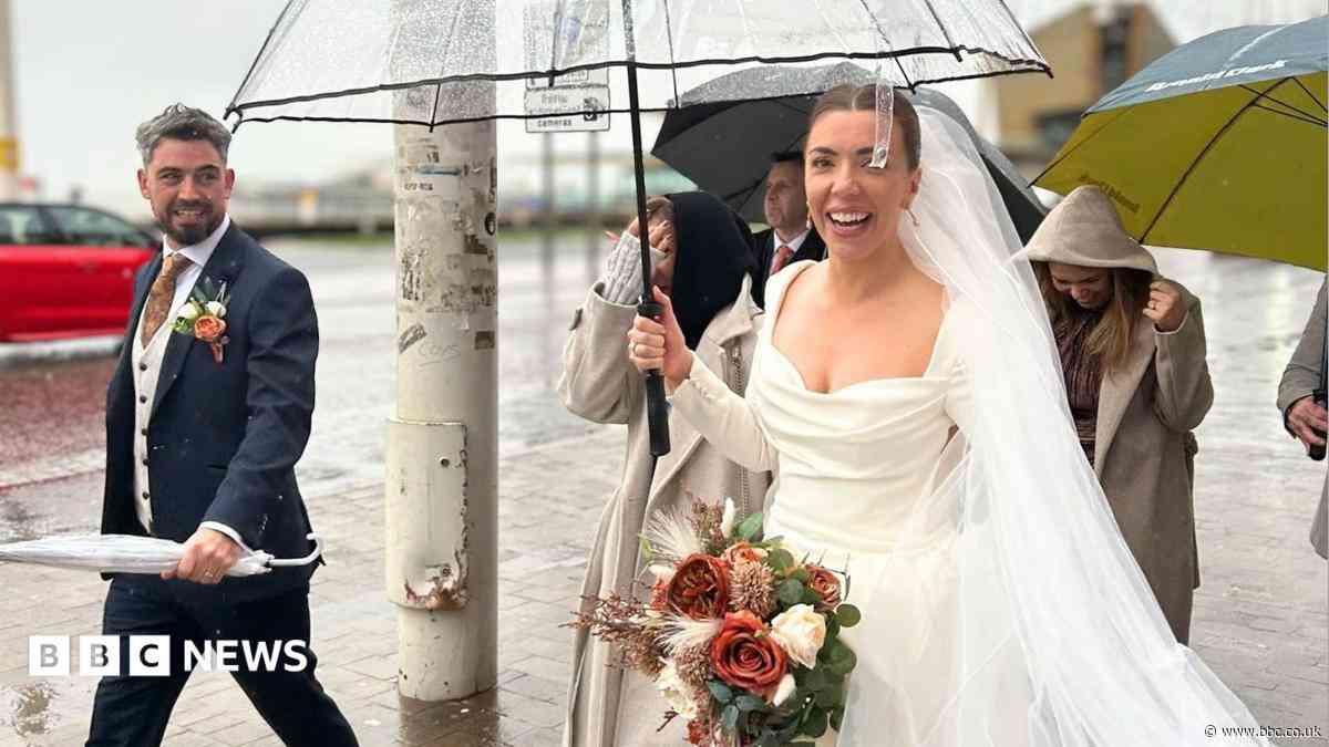 'The storm didn't ruin our wedding, it made it'