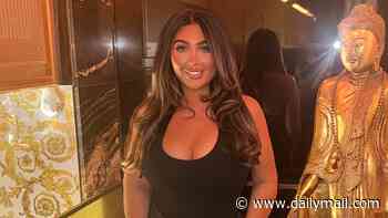 Lauren Goodger shows off her 2.5st weight loss as she glams up for night out at Versace-themed Brentwood restaurant
