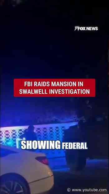 BREAKING: FBI raids mansion linked to Swalwell investigation #shorts