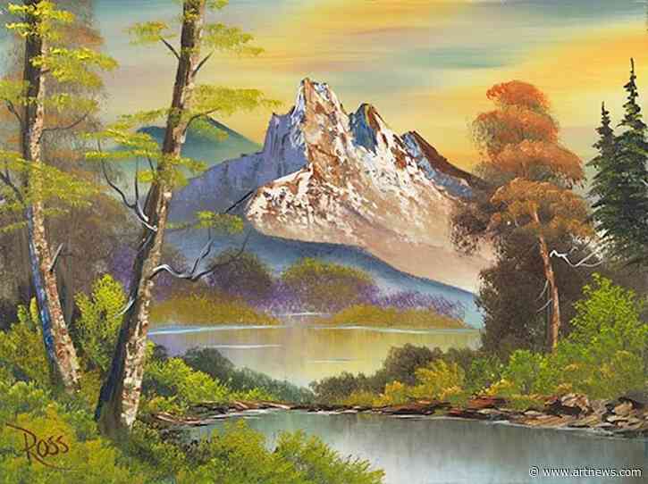 Even German Bidders Can Now Pitch In to Support US Public Television, with the Country’s First Auction of a Bob Ross Painting
