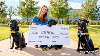 Paycom employees donate $35,000 to expand access to service dogs