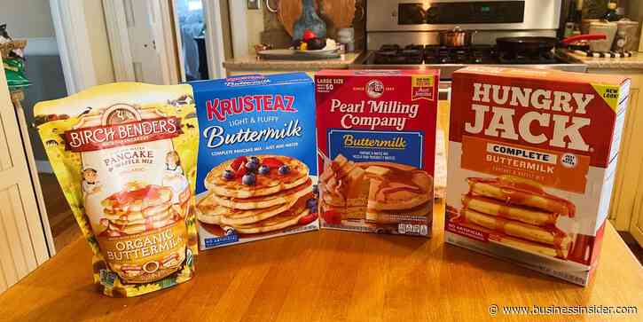 I tried 4 store-bought buttermilk pancake mixes. My favorite was also the cheapest.