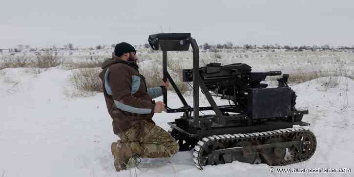Ukraine is arming war robots with grenade launchers to hit the Russians so its soldiers don't have to get too close