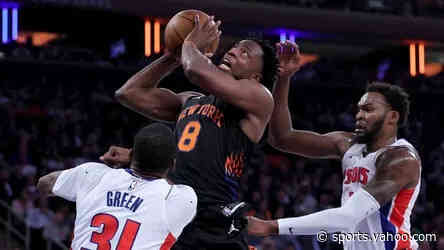 Knicks pick up first win of the season, down undefeated Pistons, 111-97