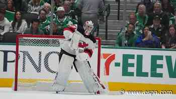 'Exceptional': Hellebuyck stops 17 shots in winning Devils debut