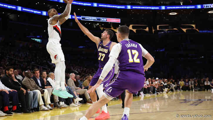 Damian Lillard powers Trail Blazers past Luka Dončić, Lakers to remain undefeated