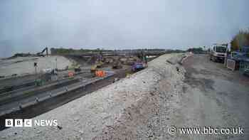 Timelapse video shows motorway bridge demolition