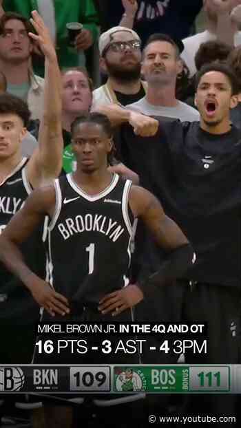 confidence is BUILDING for the rook 📈 #brooklynnets #mikelbrownjr #nba