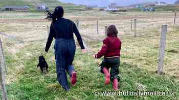Family quits rat race for 'UK's most remote island' where a takeaway is a 7-hour ferry ride
