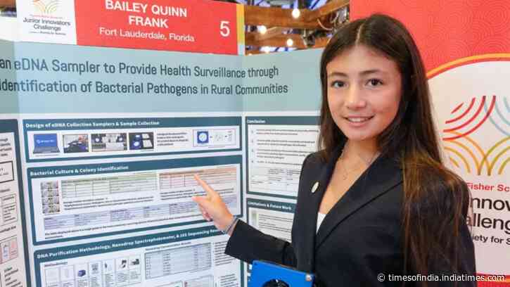 Meet Bailey Quinn Frank, 15, who won $25,000 for her low-cost air sampler among nearly 2,000 applicants