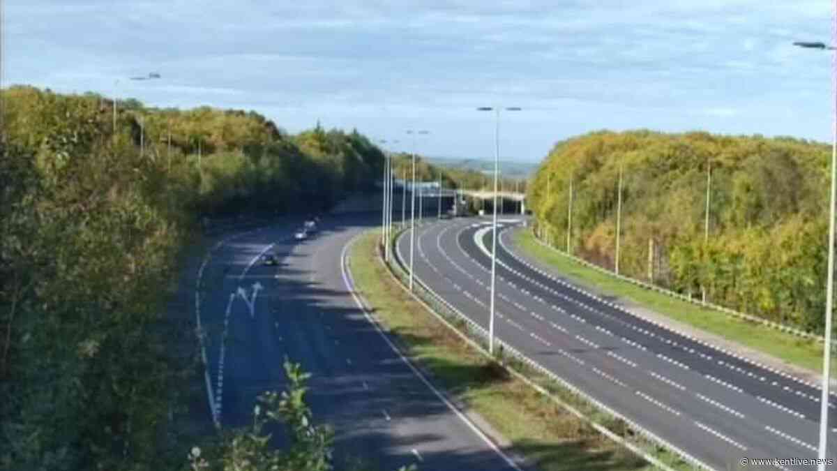 Man dies after being hit by lorry on M2 near service station