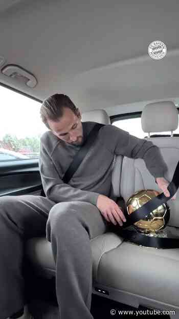 𝙎𝙖𝙛𝙚𝙩𝙮 𝙛𝙞𝙧𝙨𝙩! 👀Harry Kane bringing the Ballon d'Or home 🤝