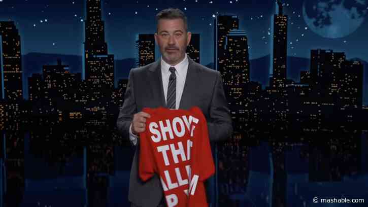 Jimmy Kimmel reacts to Trump being heckled at his rally