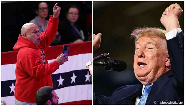 Heckler Tells Donald Trump To Shove His Ballroom Up His Behind