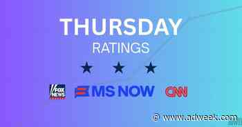Thursday, Oct. 22 Daily Cable News Ratings: Fox Stays No. 1