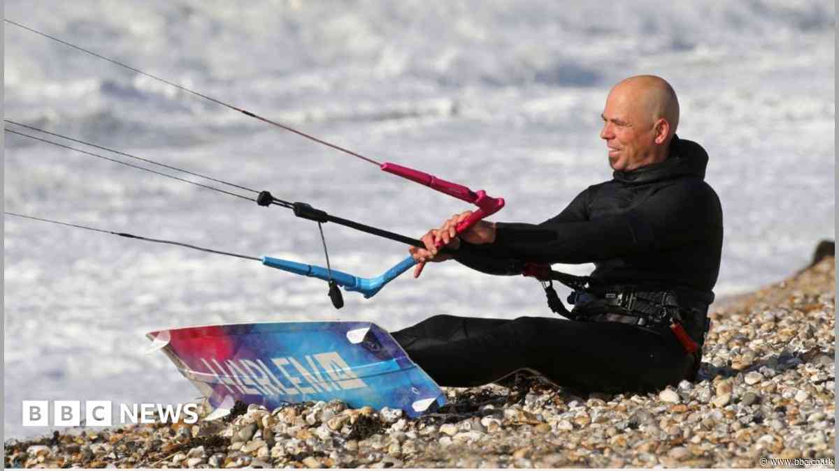 Record breaking kite surfer finds 'magic gust'