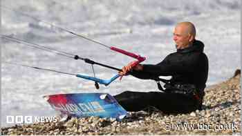 Record breaking kite surfer finds 'magic gust'
