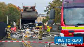 Stark warning after bin lorry catches fire near Temple Meads