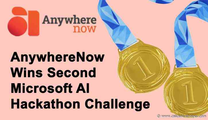AnywhereNow Wins Second Microsoft AI Hackathon Challenge