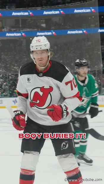 Pick a corner, any corner. #shorts #njdevils #jesperboqvist #boqy #devilsvsstars #hockey #nhl