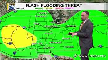 Rain chances return by the end of the week increasing flooding concerns