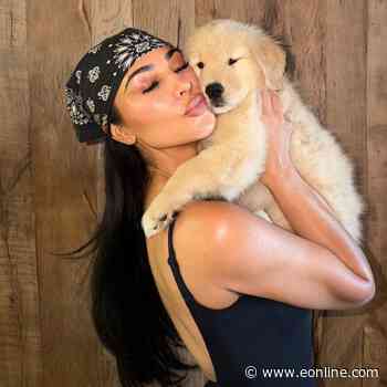 Kim Kardashian’s Daughter Cuddles With Puppy Gifted by Lewis Hamilton