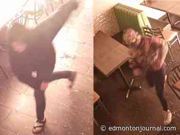 Edmonton police search for female suspects in north-side restaurant break-and-enter, arson