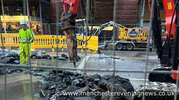 Nightmare on Portland Street as burst water main causes Bee Network chaos and commuter misery