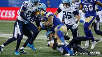 It'll be Toronto's aerial attack vs. Winnipeg's ground game in CFL's East semifinal
