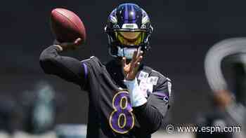 Ravens QB Jackson gets in full practice for first time since ankle injury