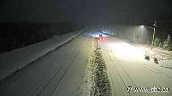 Multiple vehicle crashes close highways during B.C. Interior's 1st major snowfall