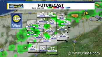 Thursday warmth and some raindrops, too