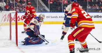 Oilers snap skid with 4-0 win over Flames