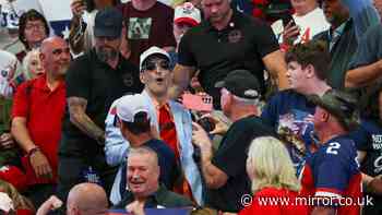 Furious MAGA crowd turns on protester as Trump rally descends into chaos
