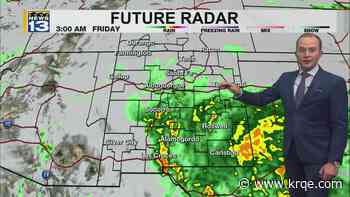 Tropical remnants move into parts of New Mexico Thursday night