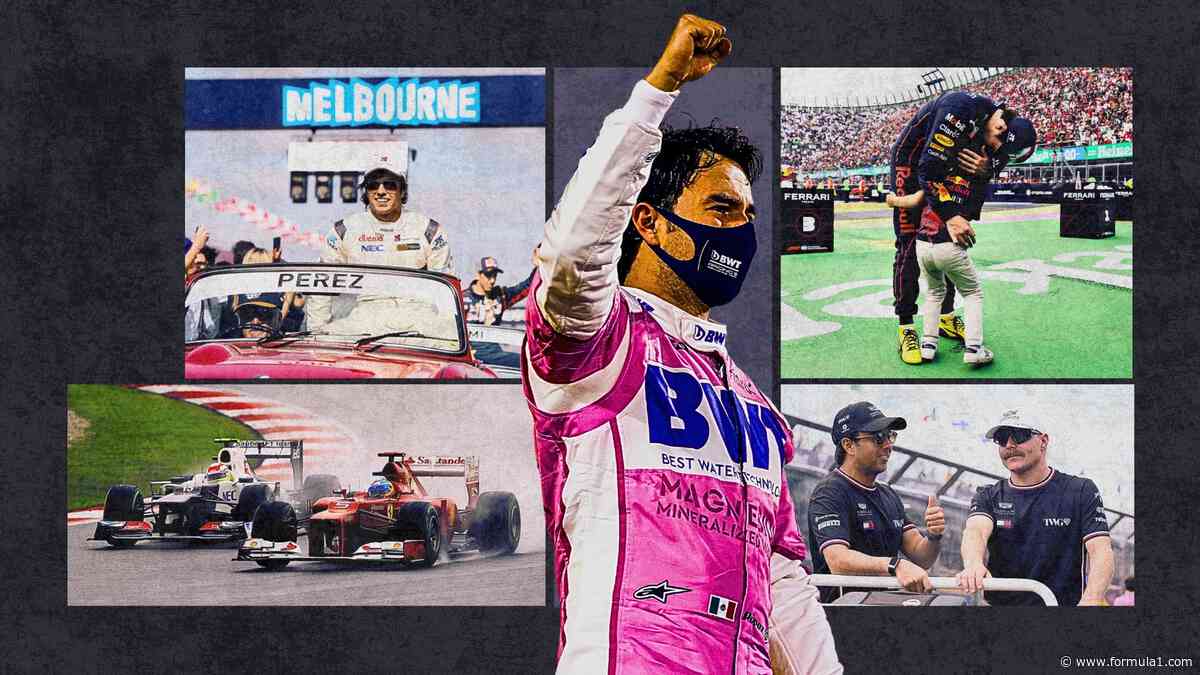 Perez reflects on his F1 career in photos ahead of 300th GP