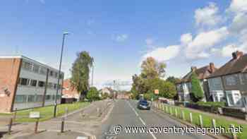 Driver crashes into parked van and school crossing pole in Coventry then flees