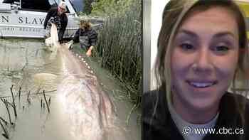 'Still in shock': Female angler catches monster sturgeon in B.C. | The Moment