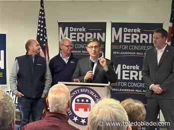 House Speaker Mike Johnson visits Lucas County to rally support for Derek Merrin