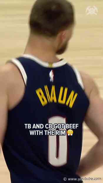 What did the rim do to you two???  #nba #nbahighlights #denvernuggets