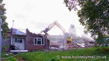 Demolition of historic Hull villas is complete as contractors flatten all three blocks