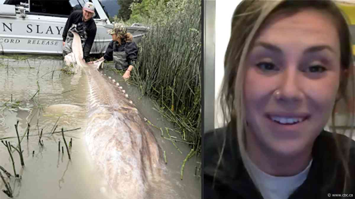'Still in shock': See the monster sturgeon an angler caught in B.C. | The Moment