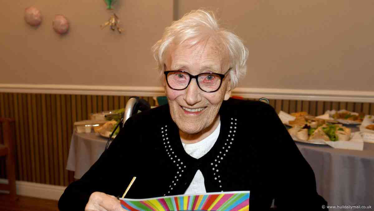 Former pub landlady and WWII veteran Marie turns 100 at Hull nursing home