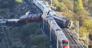 Spain train collision sparks protest