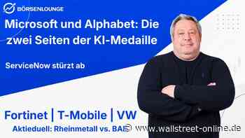 Alphabet & Microsoft: Fortinet: 25% Crash | T-Mobile: Beruhigung | VV: Aktie trotzt schwachen Zahlen